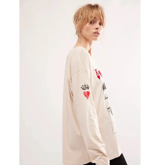 New Free People Daydreamer Sun Records X Elvis King Tee Size Small - Picture 4 of 10